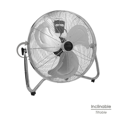 Ventilador Suelo Cromado 120 Watt Ø50 cm.