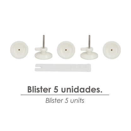 Cuelga Cuadros Redondo Grande (Blister 5 unidades) Clavar