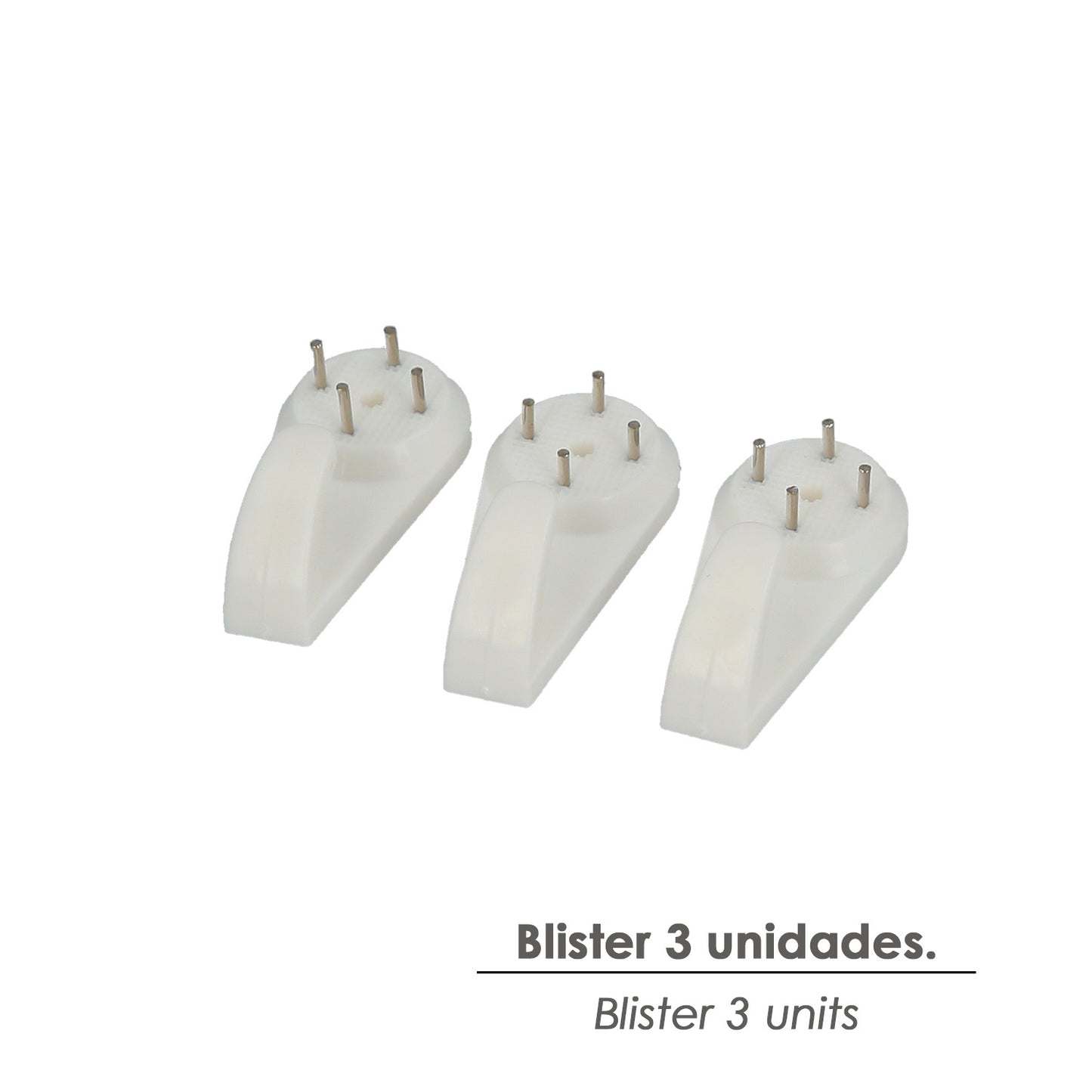 Cuelga Cuadros Gancho Grande (Blister 3 unidades) Clavar
