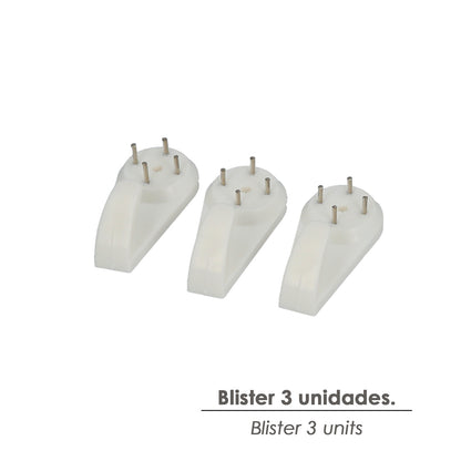 Cuelga Cuadros Gancho Grande (Blister 3 unidades) Clavar