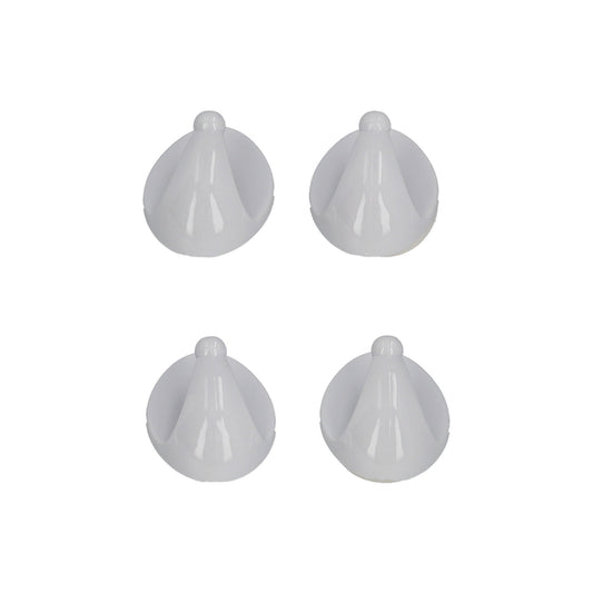Adesivo para cabide de órix branco pequeno (bolha 4 unidades)
