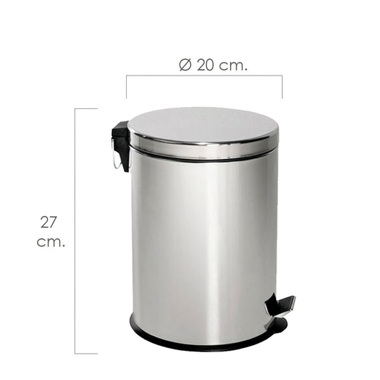 Caixote Inox Maurer 5 Litros Ø 20 x 27 cm.