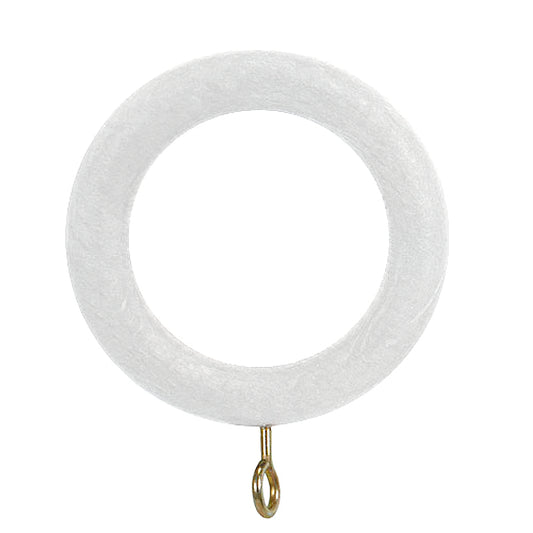 Anel Madeira Lisa Com 29x45 mm. Branco