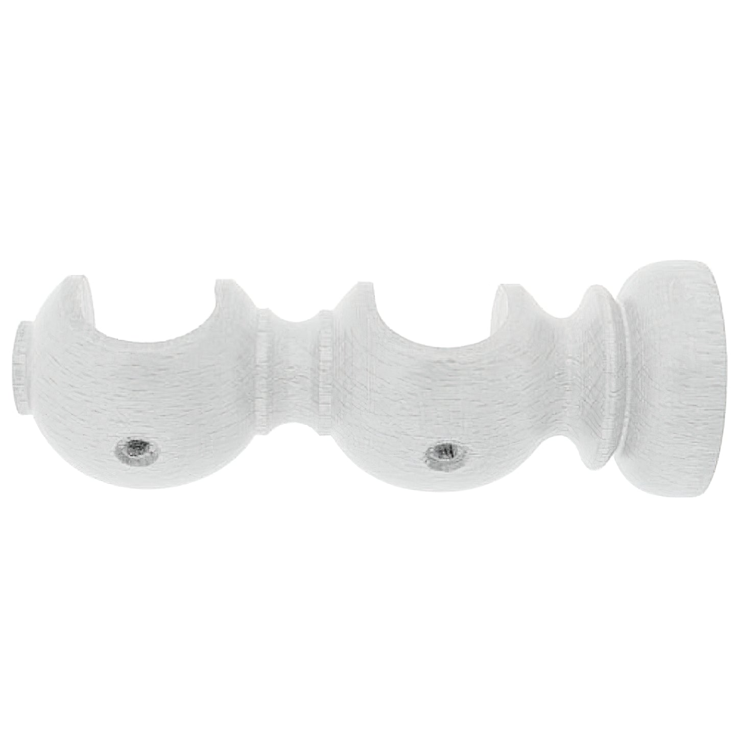 Suporte de Madeira Liso Duplo Aberto 20x118 mm. Branco