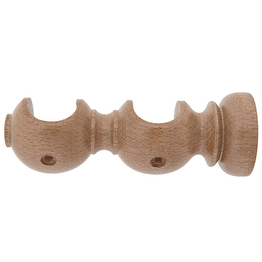 Suporte de Madeira Liso Duplo Aberto 28x120 mm. Pinheiro