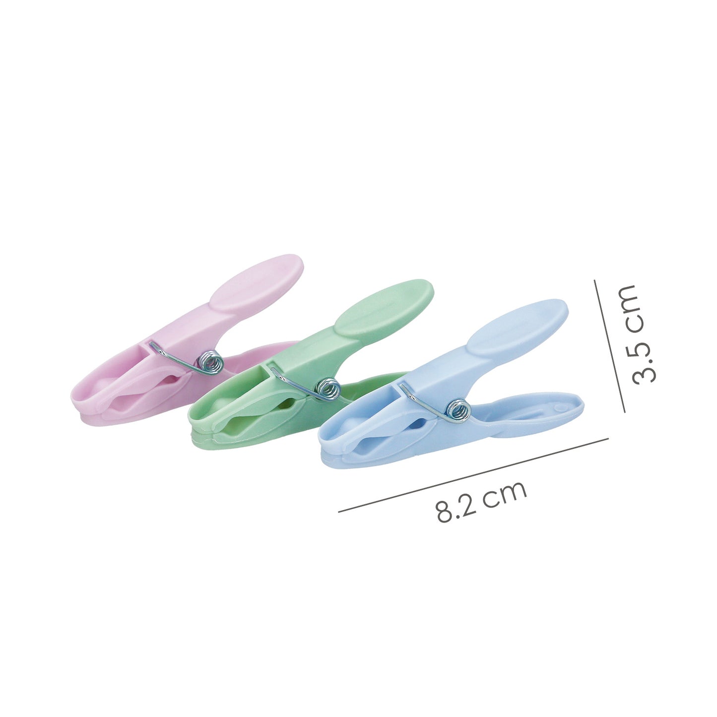 Pinzas Tender Ropa Plastico (Pak 24 Pz)