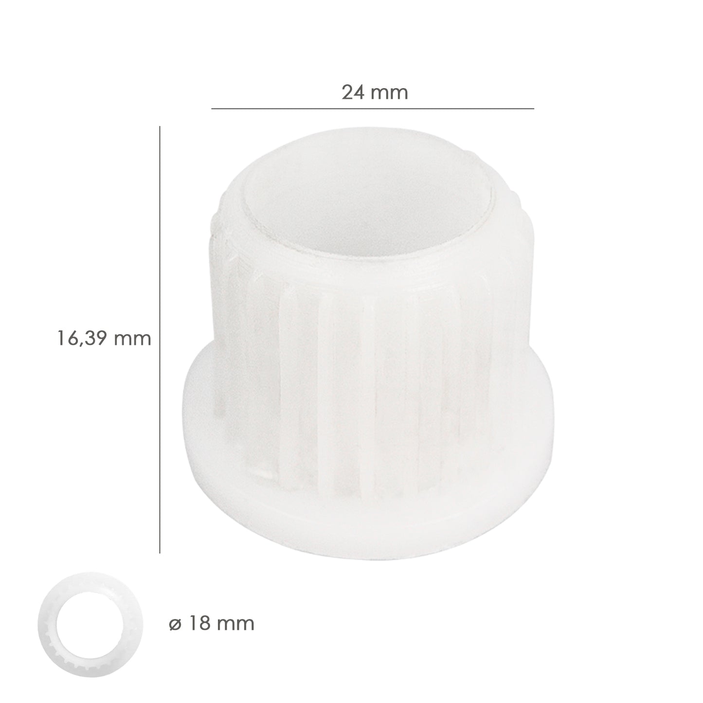 Casquillo de Recambio Para Espiral Maquina Picar Carne Oryx Nº 8