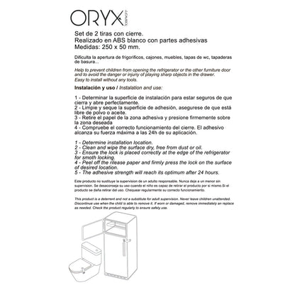 Protetor de trava de segurança para geladeira/gaveta (2 peças Bister)
