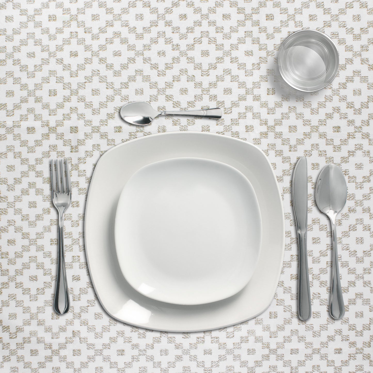 ZigZag Retangular Oleado Toalha Impermeável PVC Antimanchas 140x250 cm. Uso interno e externo recortado