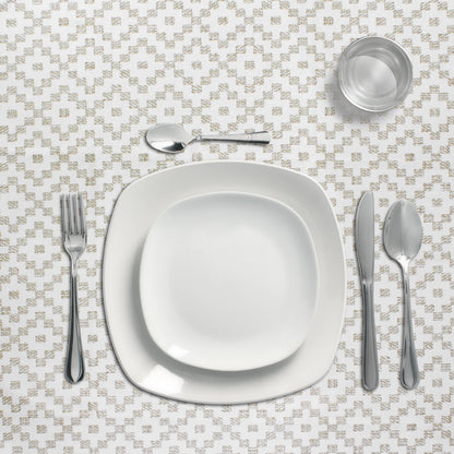 ZigZag Retangular Oleado Toalha Impermeável PVC Antimanchas 140x250 cm. Uso interno e externo recortado