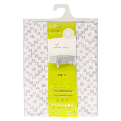 ZigZag Retangular Oleado Toalha Impermeável PVC Antimanchas 140x250 cm. Uso interno e externo recortado