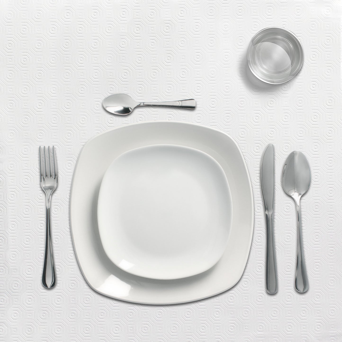 Toalha de Mesa Oleada Branca Retangular Velo Impermeável PVC 140x250 cm. Uso interno e externo recortado