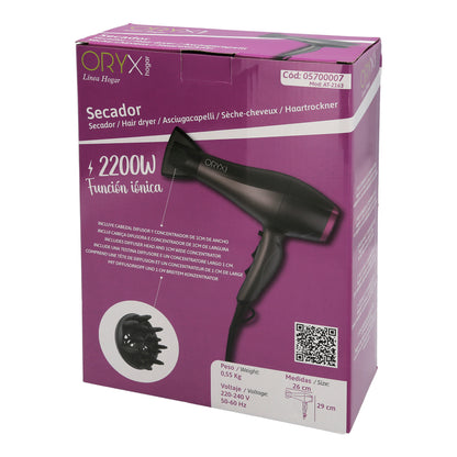 Secador Pelo 2200 Watt Oryx