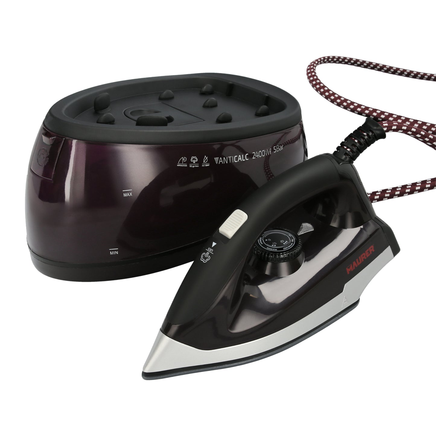 Plancha Vapor-Centro Planchado 2400 Watt.