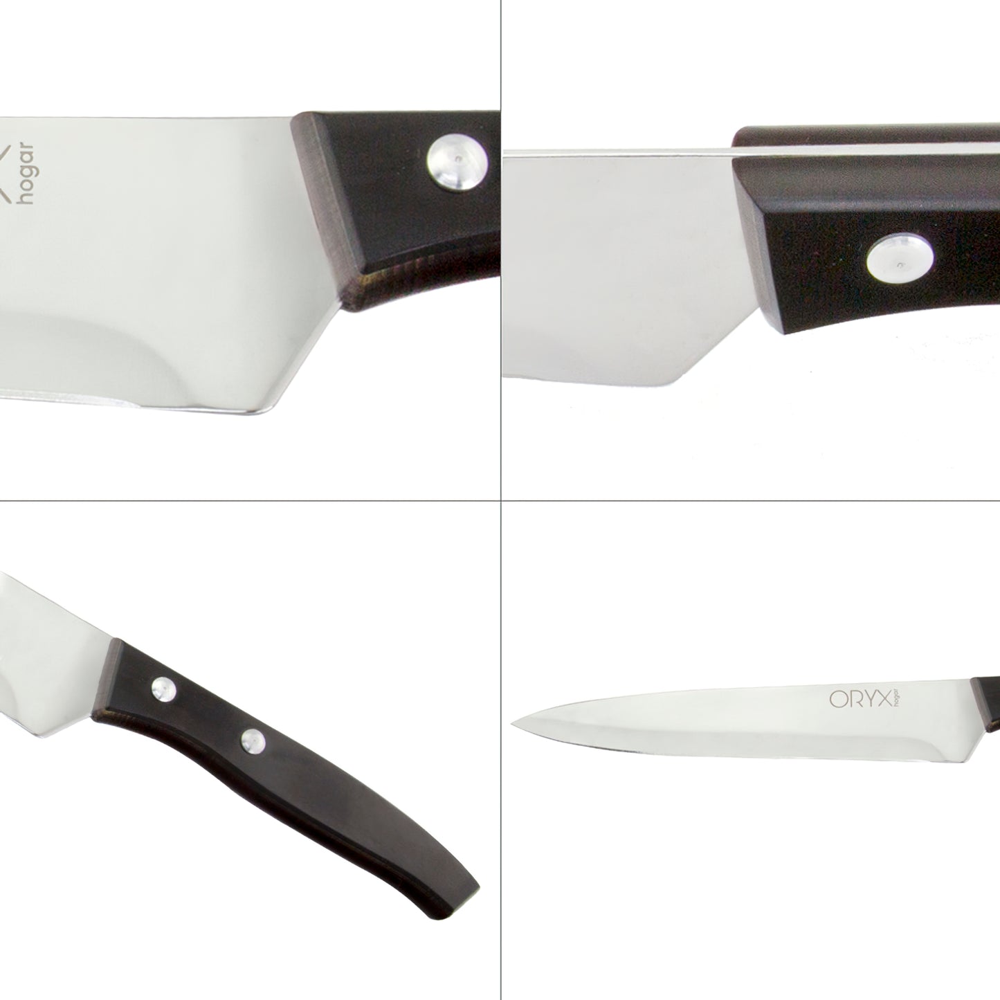 Faca Aspen Cook / Chef Lâmina em Aço Inox 20 cm. Preto