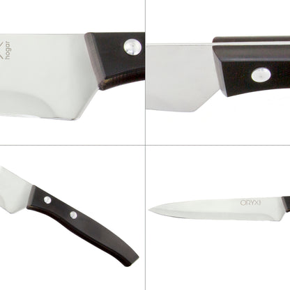 Faca Aspen Cook / Chef Lâmina em Aço Inox 20 cm. Preto