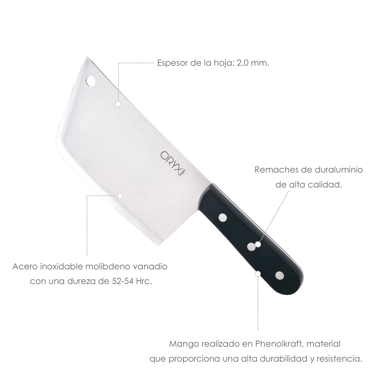 Piqueta Grenoble Hoja Acero Inoxidable 20 cm. Negro