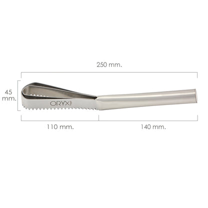 Descamador de Peixe Profissional Aço Inoxidável 250 mm.