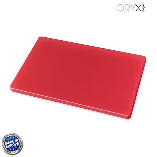 Tabla Cortar Polietileno 35x25x1,5 cm.  Color Rojo