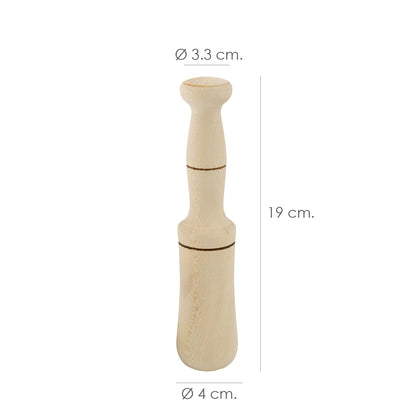Mano Mortero Madera Oryx 19 cm.