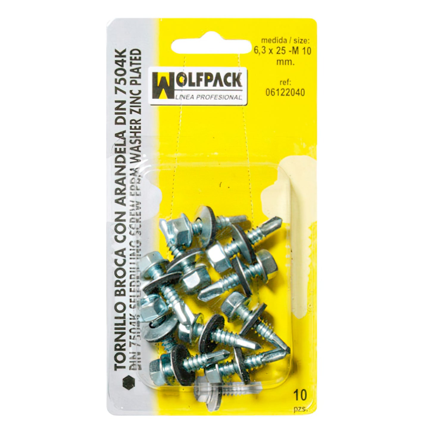 Broca Parafuso 6,3x25-10 mm. (10 peças)