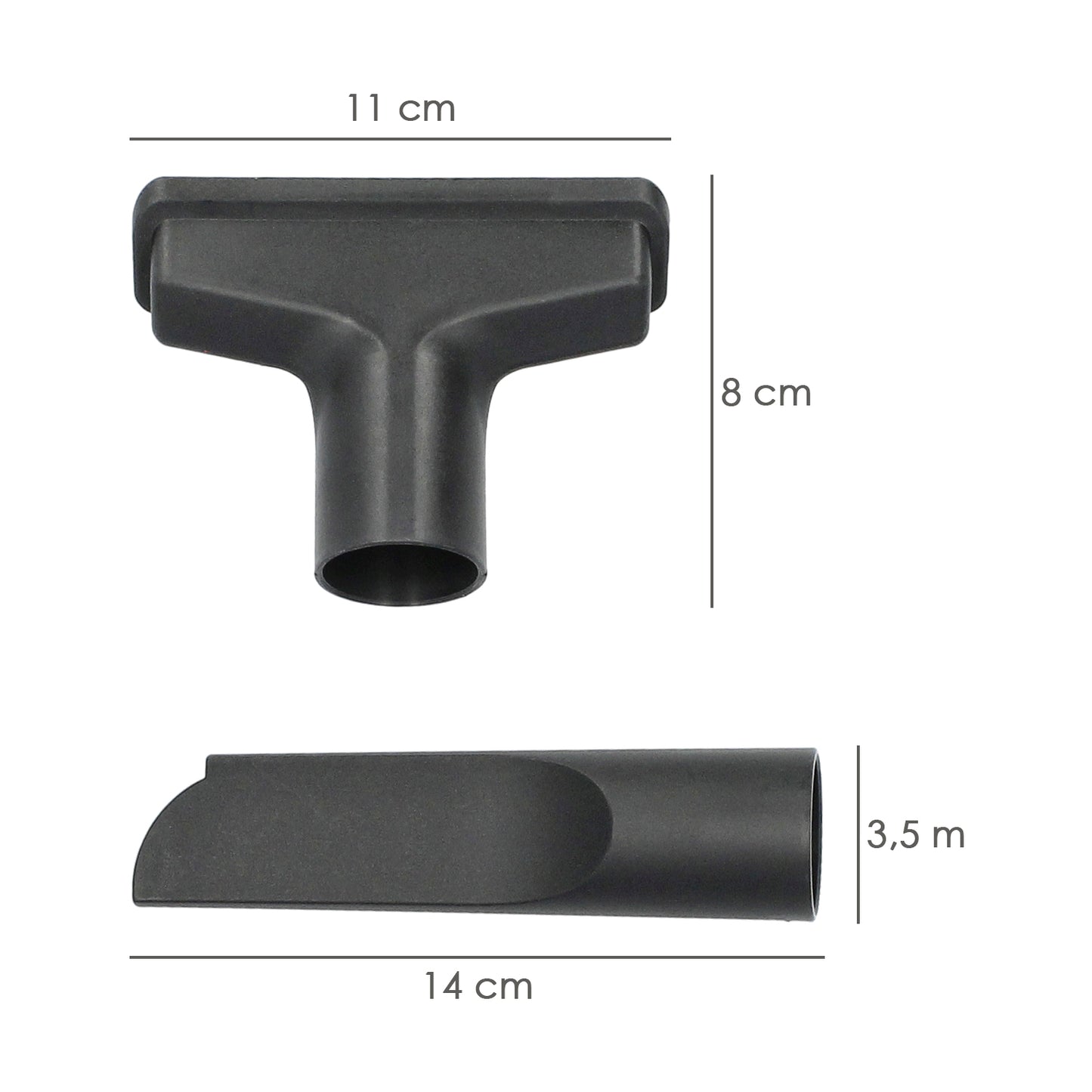 Repuesto Tubo y Boquillas Para Aspirador Soplador Plástico Agua Y Polvo 10 Litros / 1000 Watt. (Codigo 07010400)