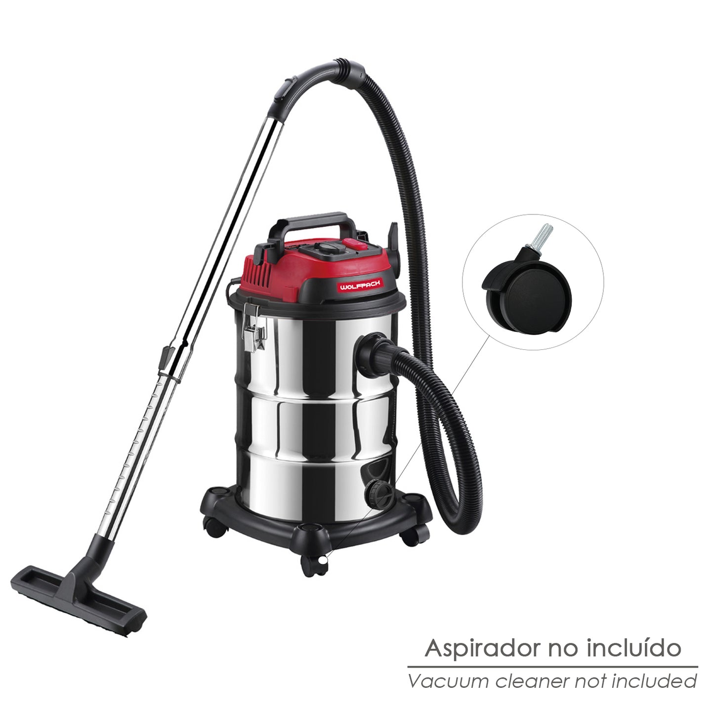 Juego Ruedas Para Aspirador Inoxidable (codigo 07010450)