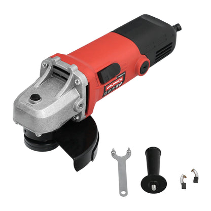 Amoladora 500 Watt. Ø 115 mm. 12.000 R.P.M. Eje M14 Protector Disco Ajustable, Anti arranque