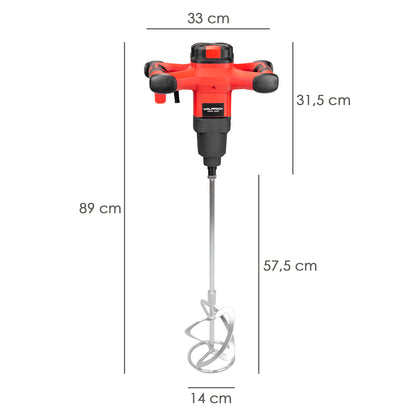 Mezclador Electrico 1800 Watt 6 Velocidades Con Variador de Potencia