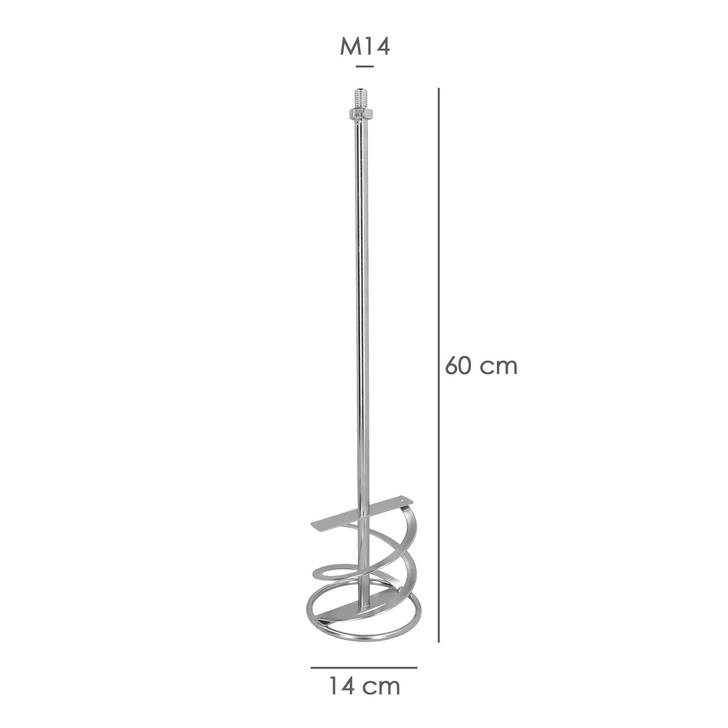 Mezclador Cola Recambio M14 140x600 mm.