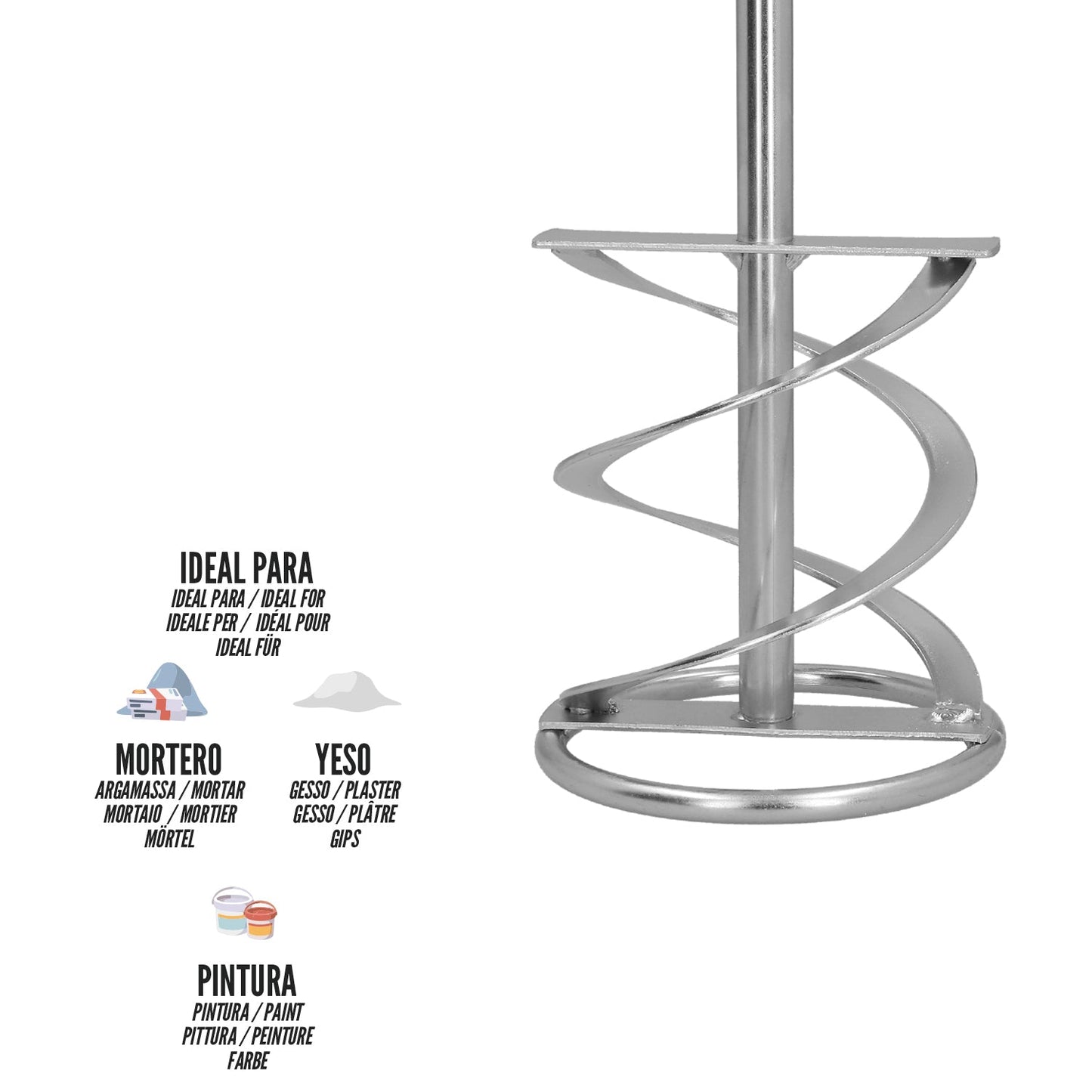 Mezclador Cola Recambio M14 140x600 mm.