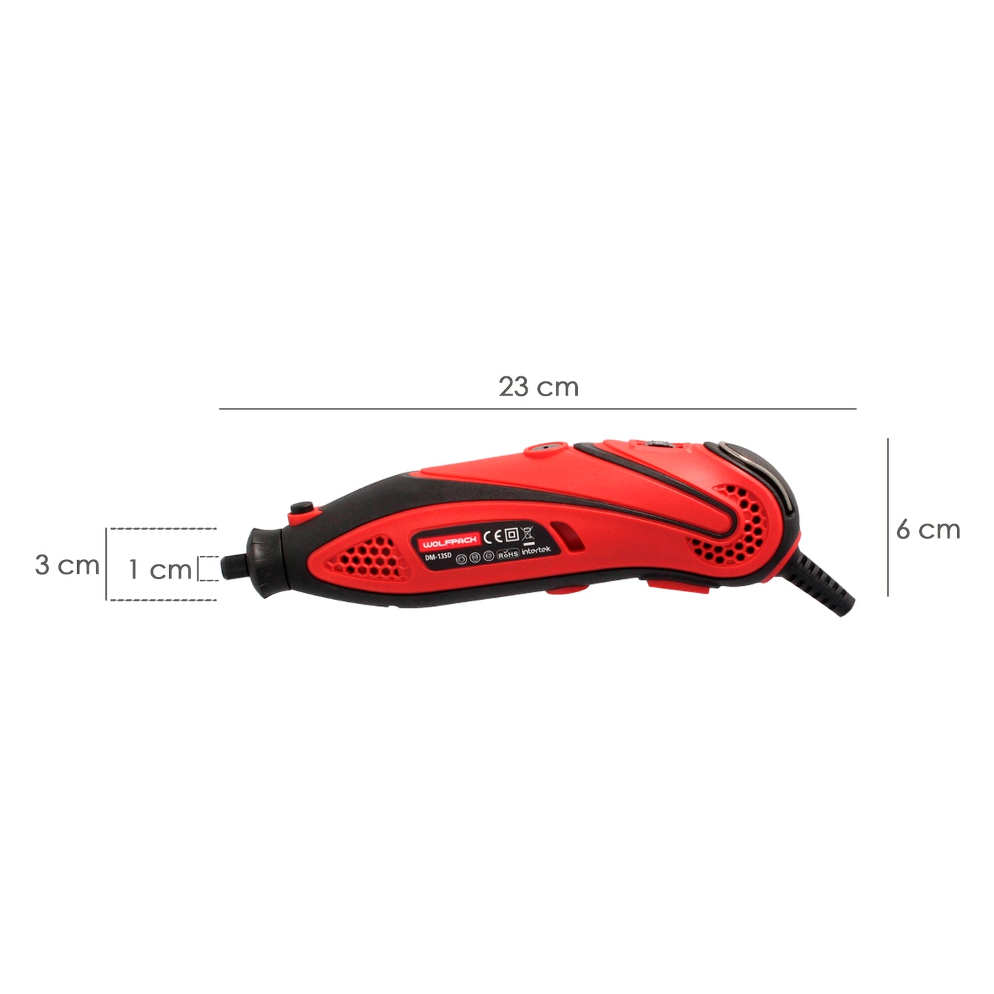 Multiferramenta de 135 Watts. Com 210 Acessórios e Pasta. Ferramenta multifuncional, mini furadeira, ferramenta rotativa, moedor