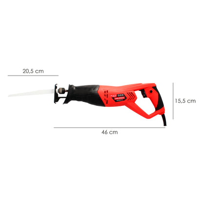 Sabre viu 900 Watts. Serra Sabre 900 W. Com Variador de Velocidade. Troca rápida de lâmina. Madeira 115 mm. / Aço 8 mm.