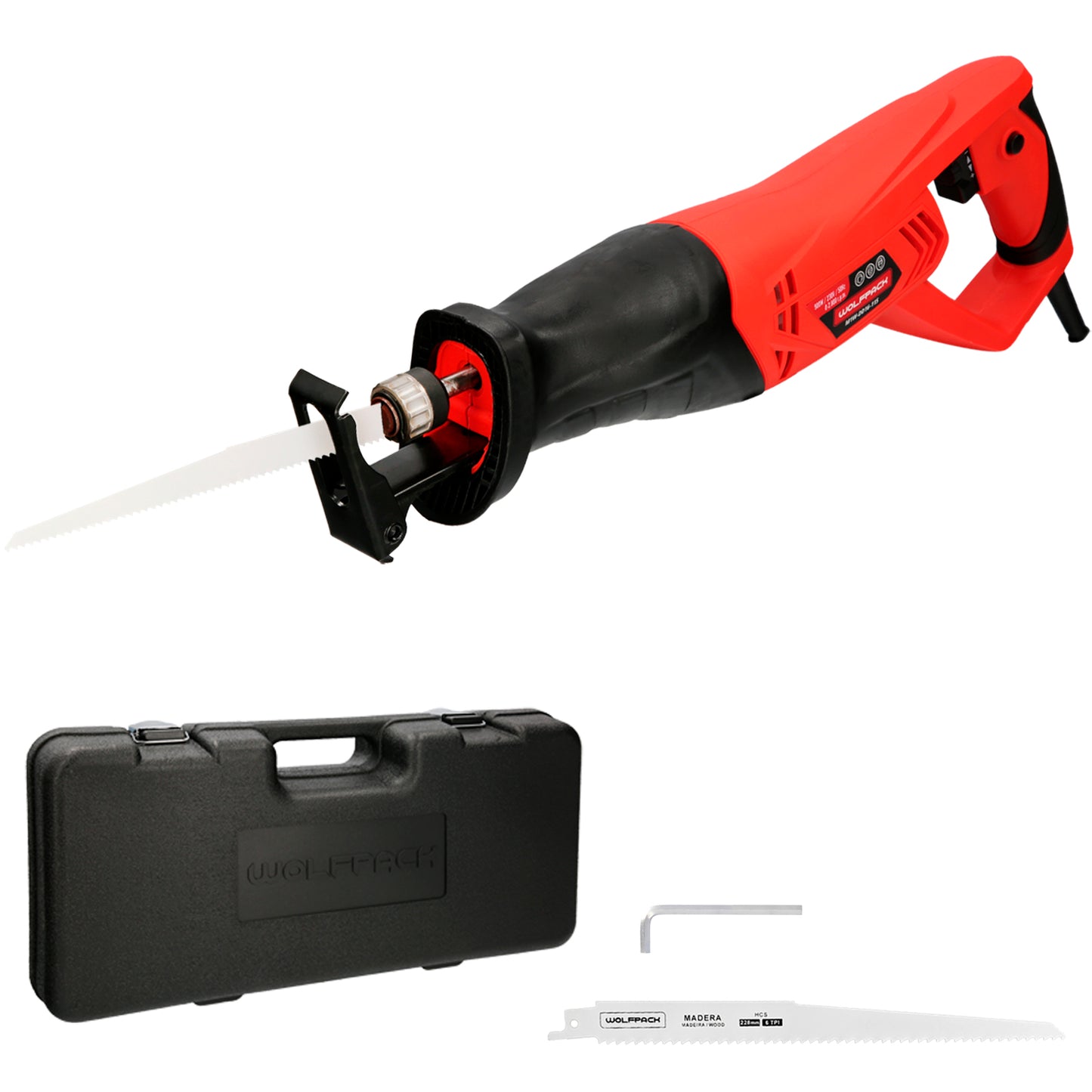 Sabre viu 900 Watts. Serra Sabre 900 W. Com Variador de Velocidade. Troca rápida de lâmina. Madeira 115 mm. / Aço 8 mm.