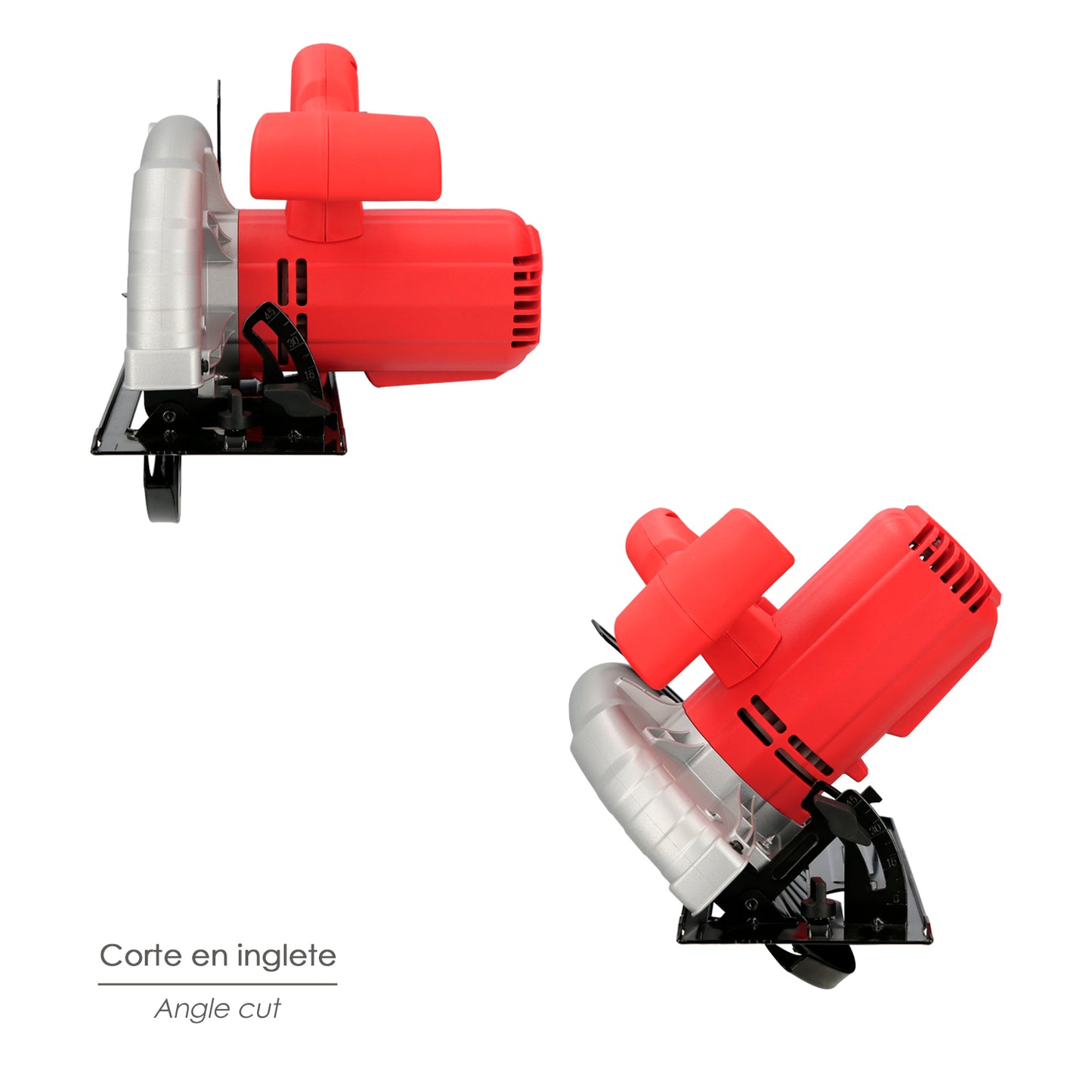 Serra Circular 1300 Watts. Disco de 185 mm. Corte de esquadria de 4.800 RPM com regulador de profundidade. Serra de esquadria, serra de madeira.