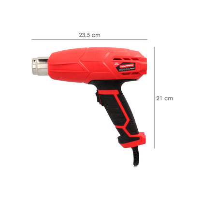Pistola de ar quente de 2.000 watts. 2 poderes com acessórios. Stripper, pistola de decapagem com ar quente
