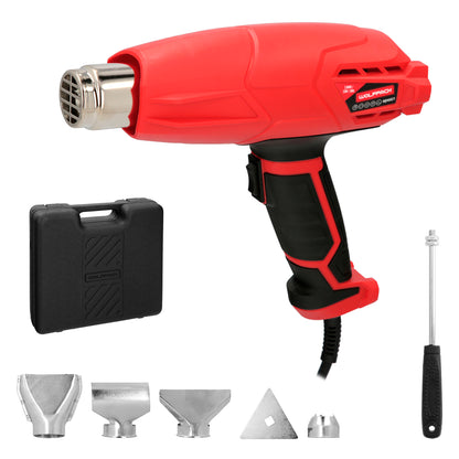 Pistola de ar quente de 2.000 watts. 2 poderes com acessórios. Stripper, pistola de decapagem com ar quente