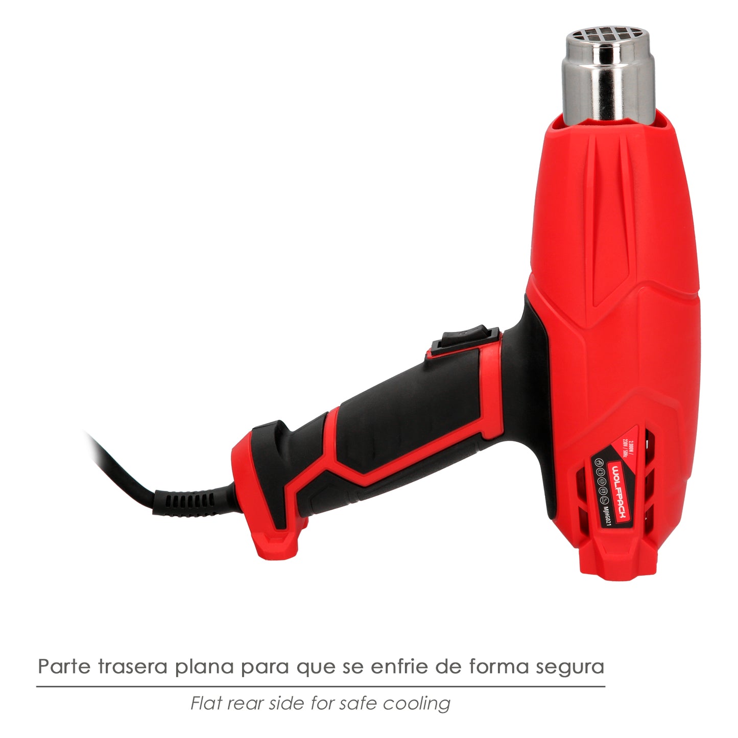 Pistola de ar quente de 2.000 watts. 2 poderes com acessórios. Stripper, pistola de decapagem com ar quente