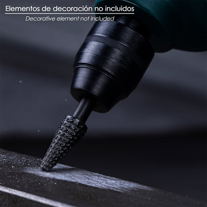 Fresa Rotativa Para Metal Conica Ø 6 a 15 mm. Para Taladro / Fresadora