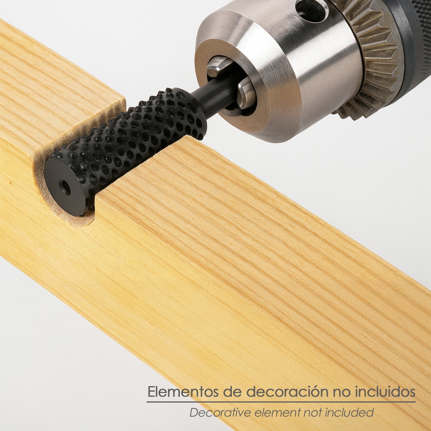 Fresa Rotativa Para Madera Cilindrica Ø 15 mm. Para Taladro / Fresadora