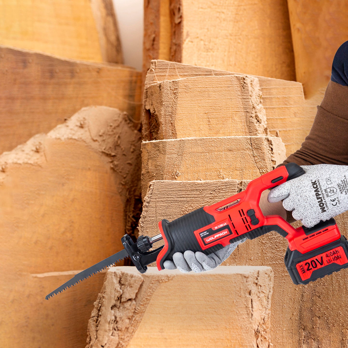 Hoja Para Sierra Sable Madera 152 mm. 6 TPI. 5 piezas. Especial para madera.