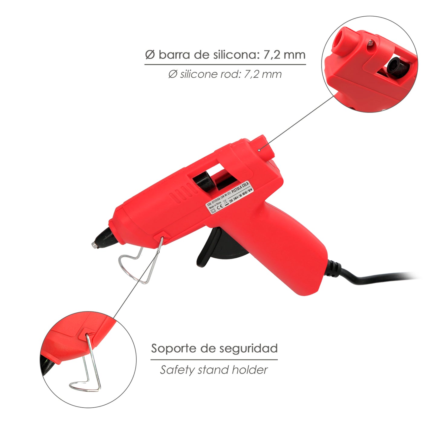 Pistola Termocolante Wolfpack - IDE 10w/ 7 mm Mini