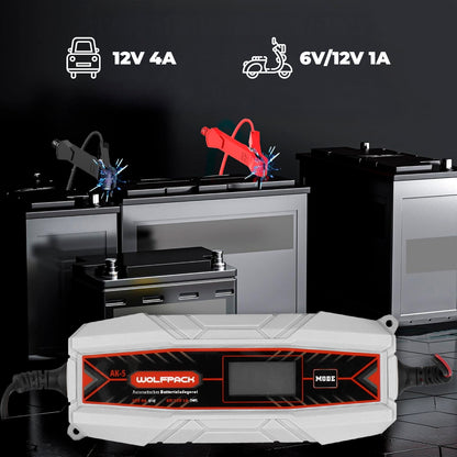 Cargabaterias Con Mantenedor de Carga 4/12V 10-10Ah Automatico