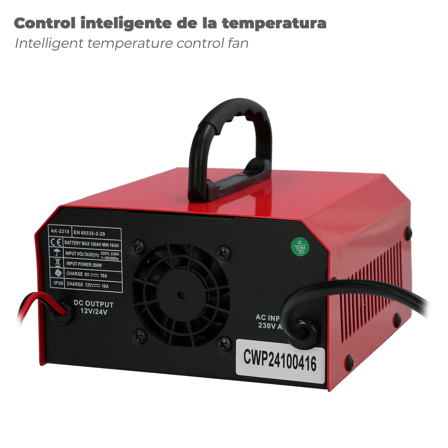 Cargabaterias Con Mantenedor de Carga 6/12V 10-150 Ah Automatico