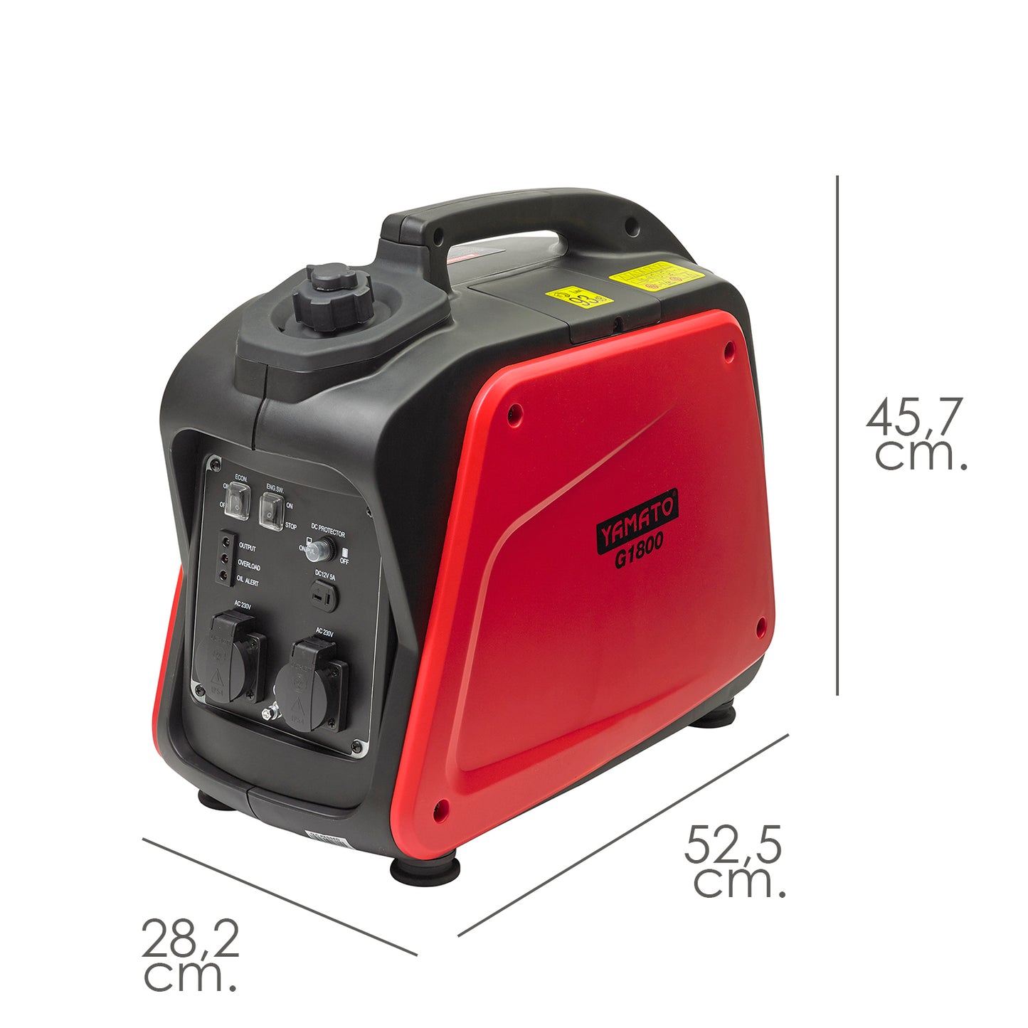 Silencioso Gasolina Inverter Gerador 1,8 Kw Motor 4 tempos. Motor OHV de 4 tempos. Central Elétrica Gerador Eletricidade