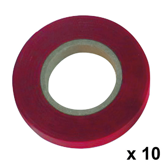 Fita de Amarração 11 x 0,15 mm. x 26 metros Vermelho (Pacote 10 Rolos)