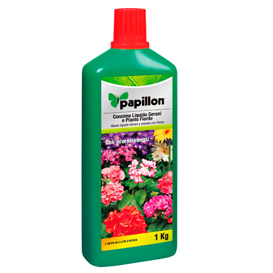 Fertilizante Líquido Papillon Gerânios e Flores 1kg