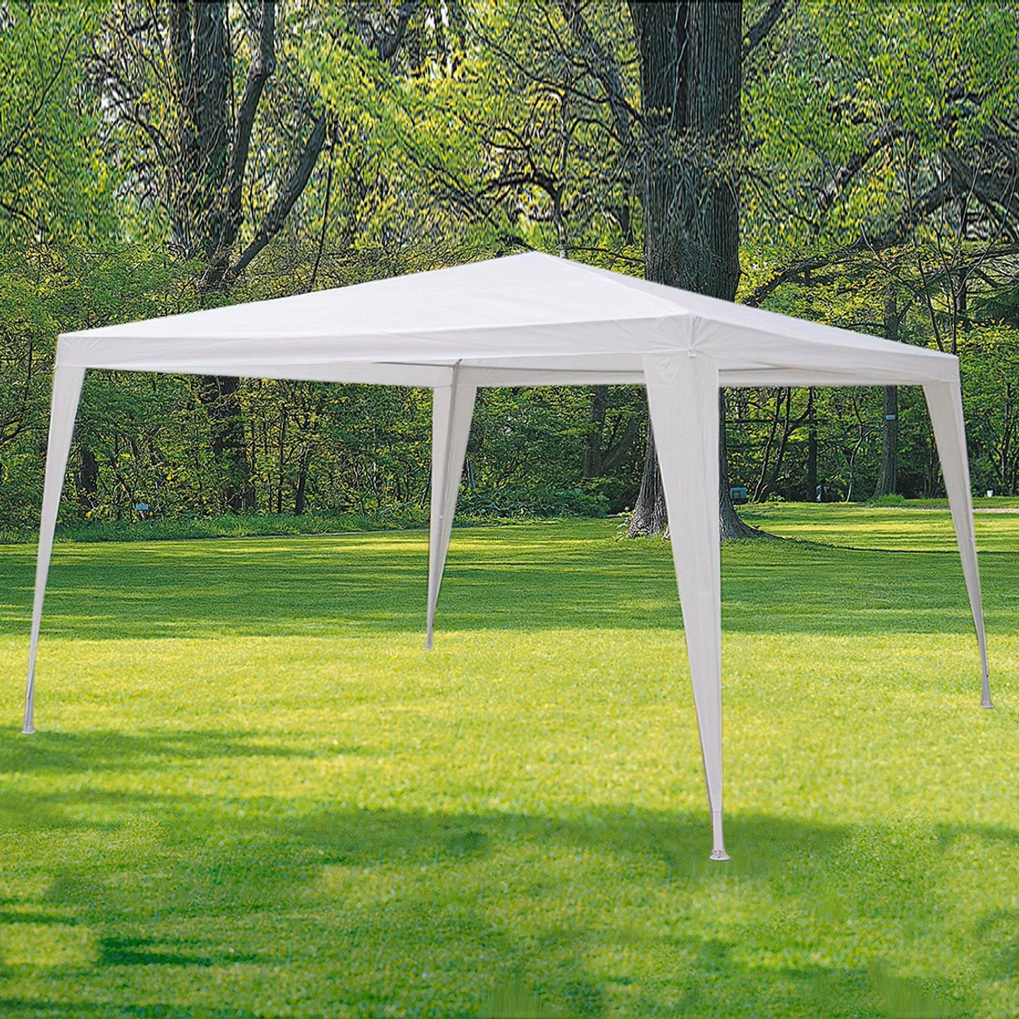 Pergola Desmontable Blanca, 3x3 metros