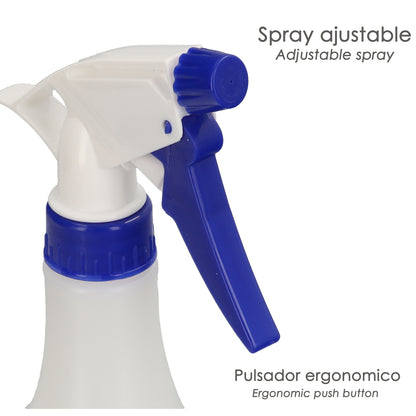 Pulverizador de água de 1 litro. Bico ajustável do pulverizador, frasco de spray líquido, óleo, álcool, etc.