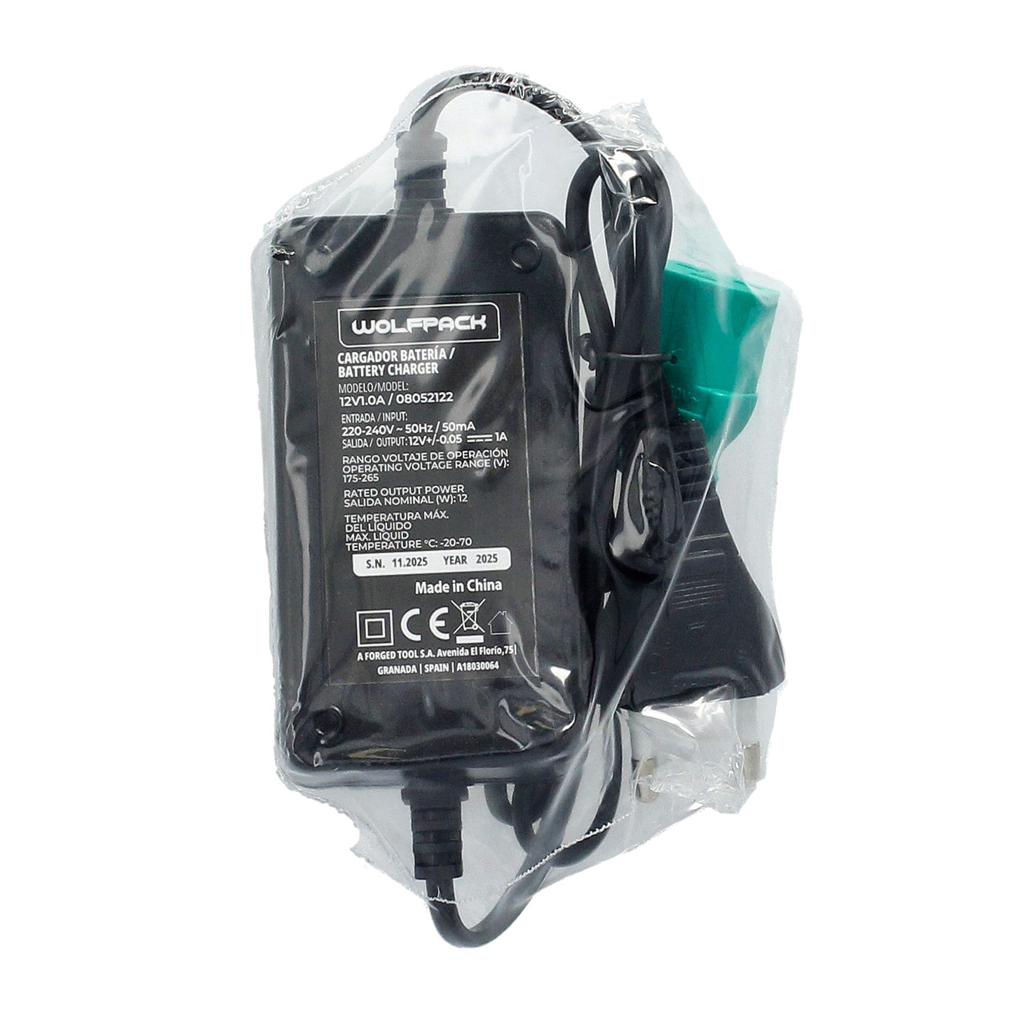 Cargador Para Bateria Para sulfatadora. 08052120